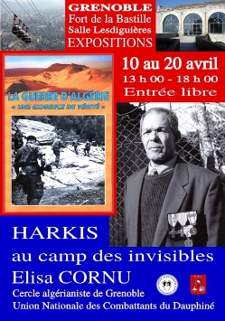  Bilan                        des expositions                        Harkis au camp des                        invisibles et                        Guerre d'Algérie,                        une exigence de                        vérité